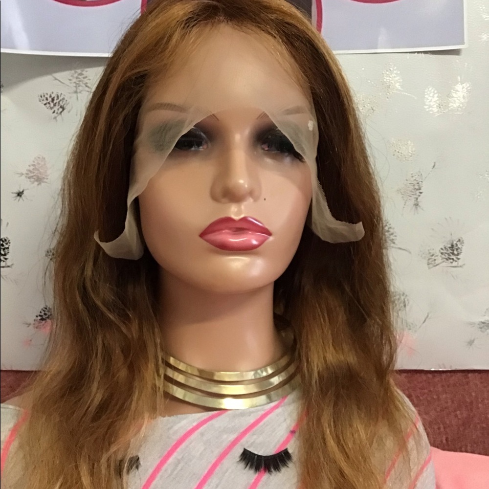 💋🔥❤️ Beautiful T part Two tone wet and curly Lace Front Wig